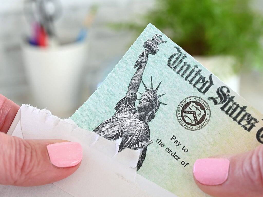 Ssa check in the mail